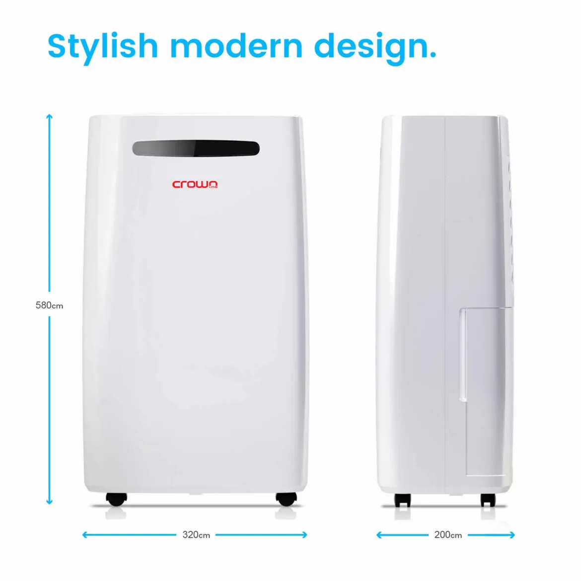 Crownline Dehumidifier MD-231 – 20L/Day Moisture Removal, Automatic Humidity Control, for Rooms up to 40 m² 0