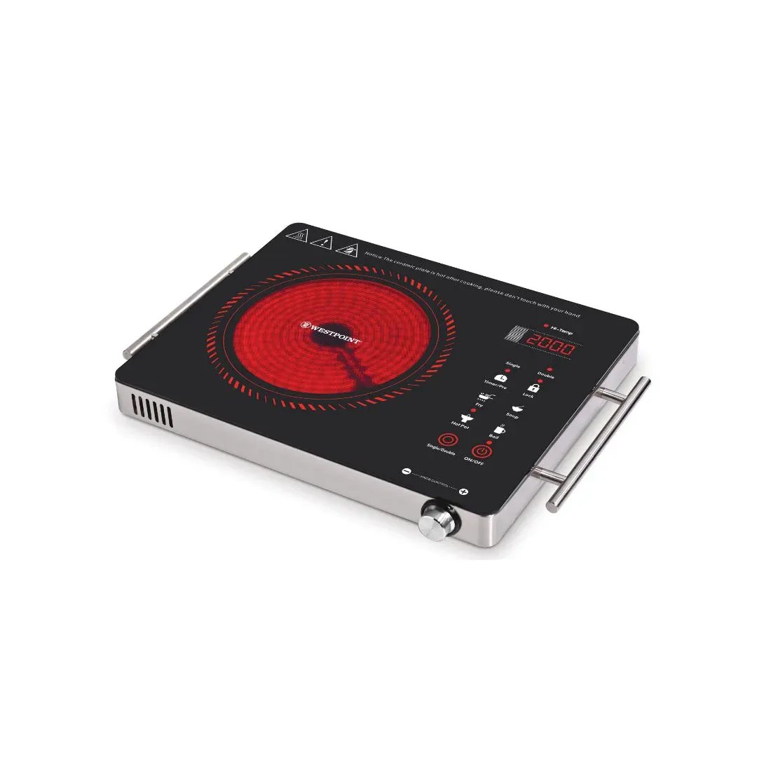 Westpoint Deluxe Ceramic Cooker WF-152 – 2000 W Infrared Hot Plate Westpoint Deluxe Ceramic Cooker WF-152 – 2000 W Infrared Hot Plate